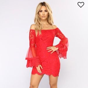 Fashion nova lace in love mini dress